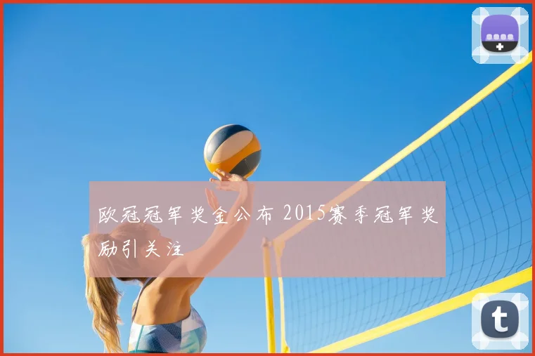 欧冠冠军奖金公布 2015赛季冠军奖励引关注