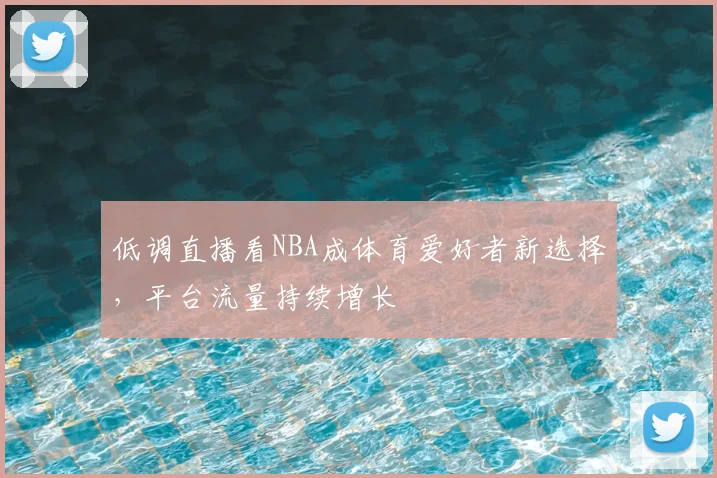低调直播看NBA成体育爱好者新选择，平台流量持续增长